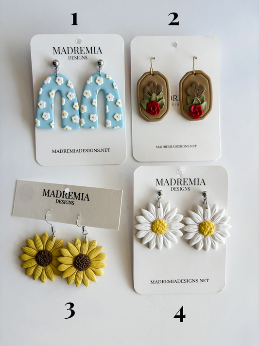 Market Exclusive Floral Dangles