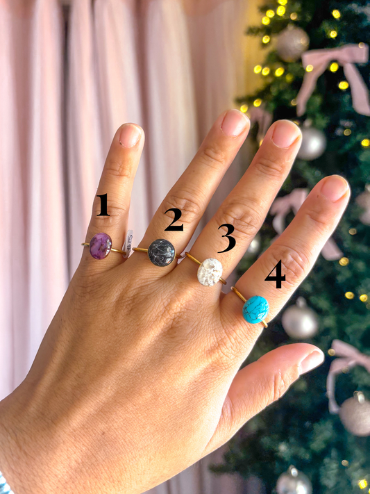 Market Exclusive Gold "Gem" Rings
