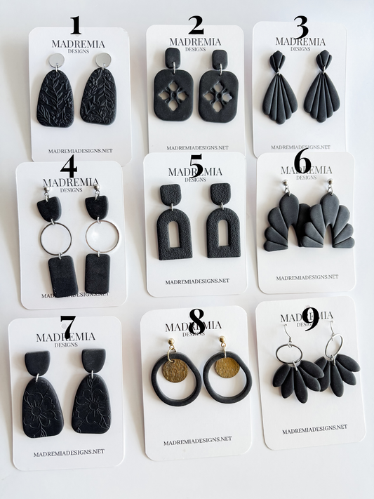 Market Exclusive Black Neutral Dangles