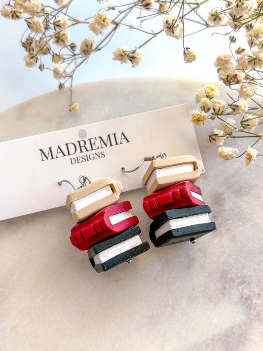 Market Exclusive Moody Bookstack Dangles