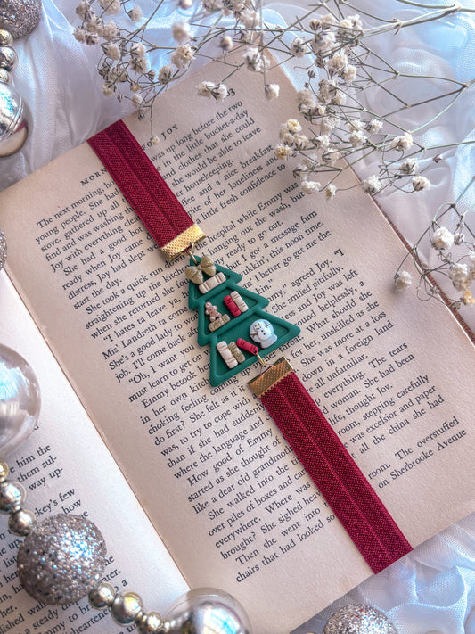 Christmas Tree Bookcase Bookmark