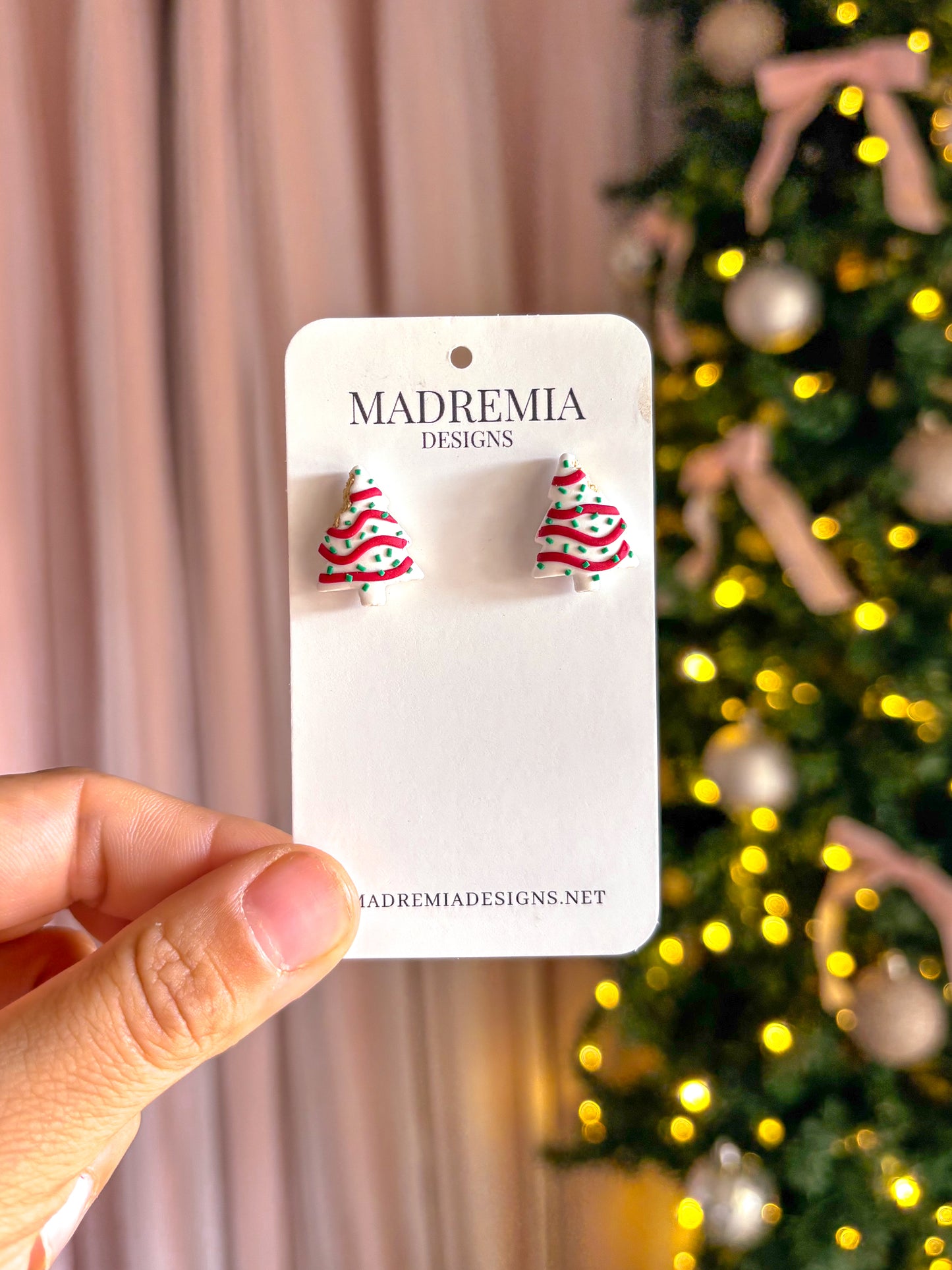 Christmas Cake Studs