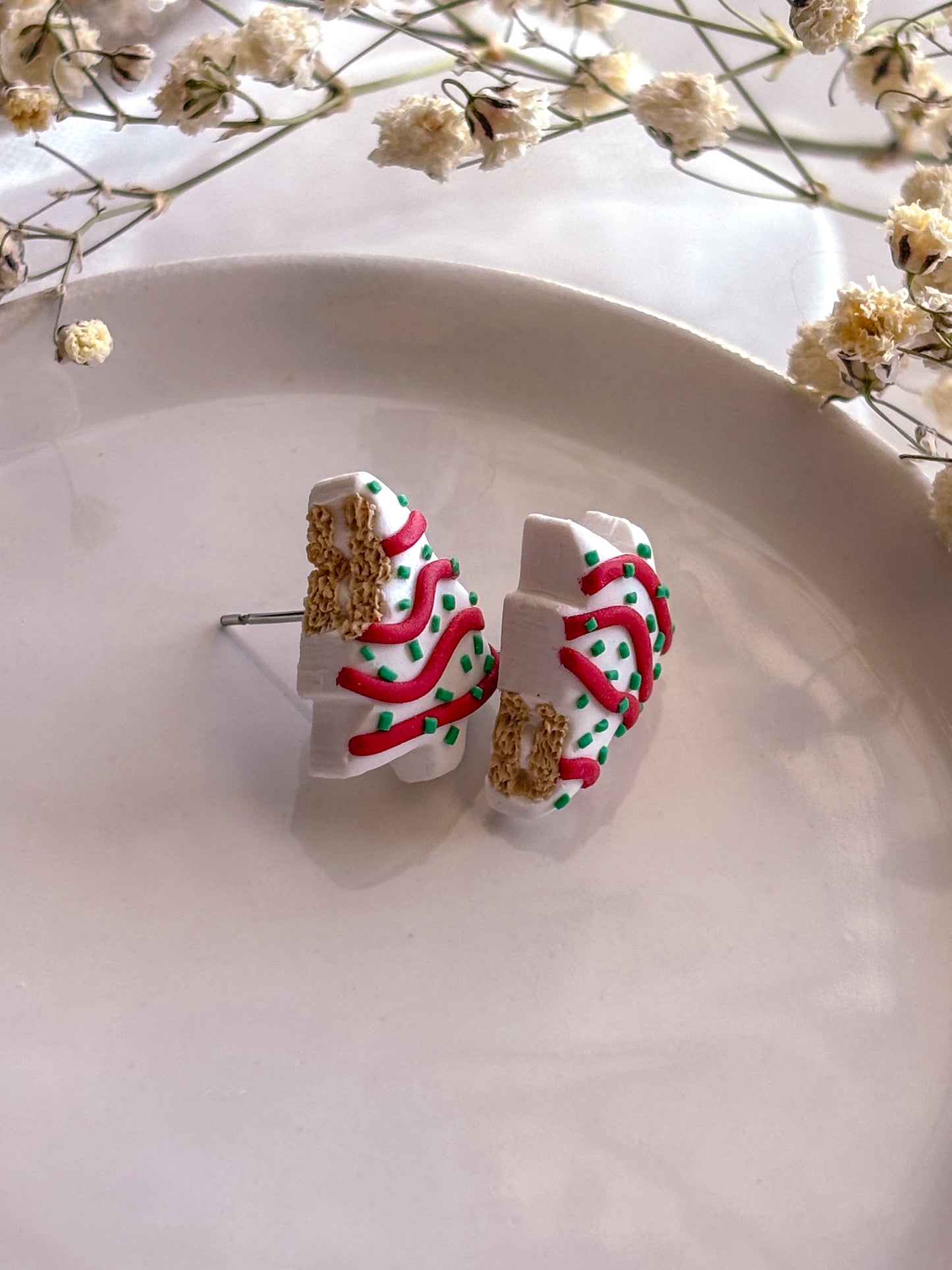 Christmas Cake Studs