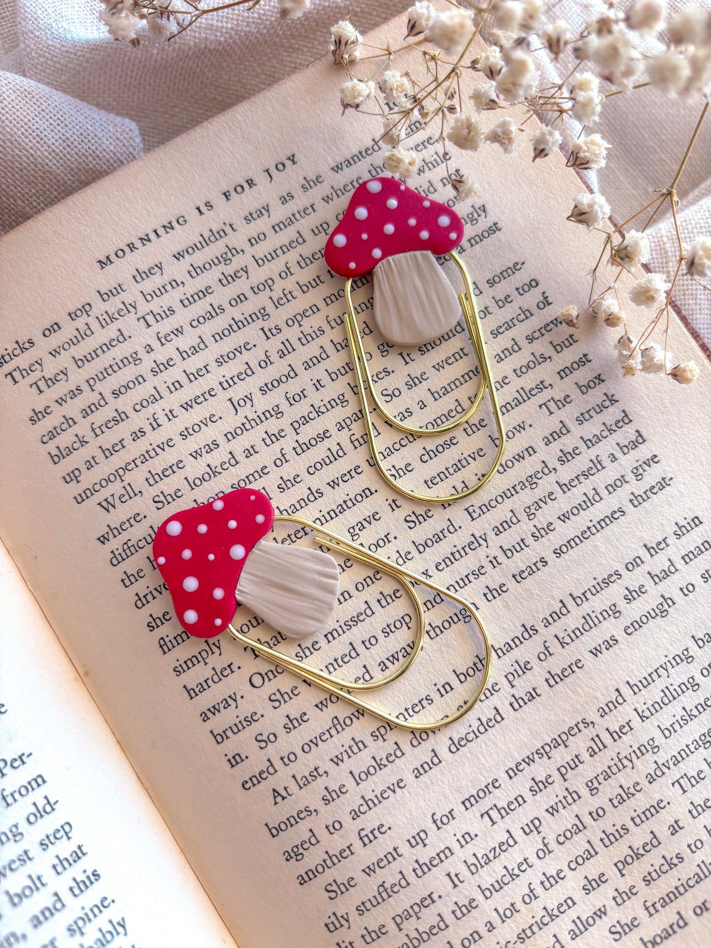 Mushroom Paperclip Bookmark