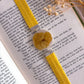 Yellow Dried Flower Bookmark
