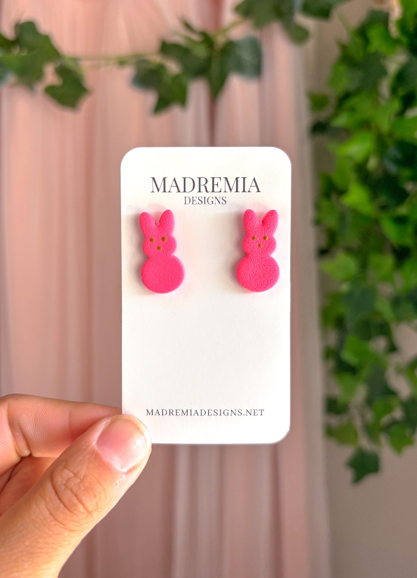 Pink Peep Studs