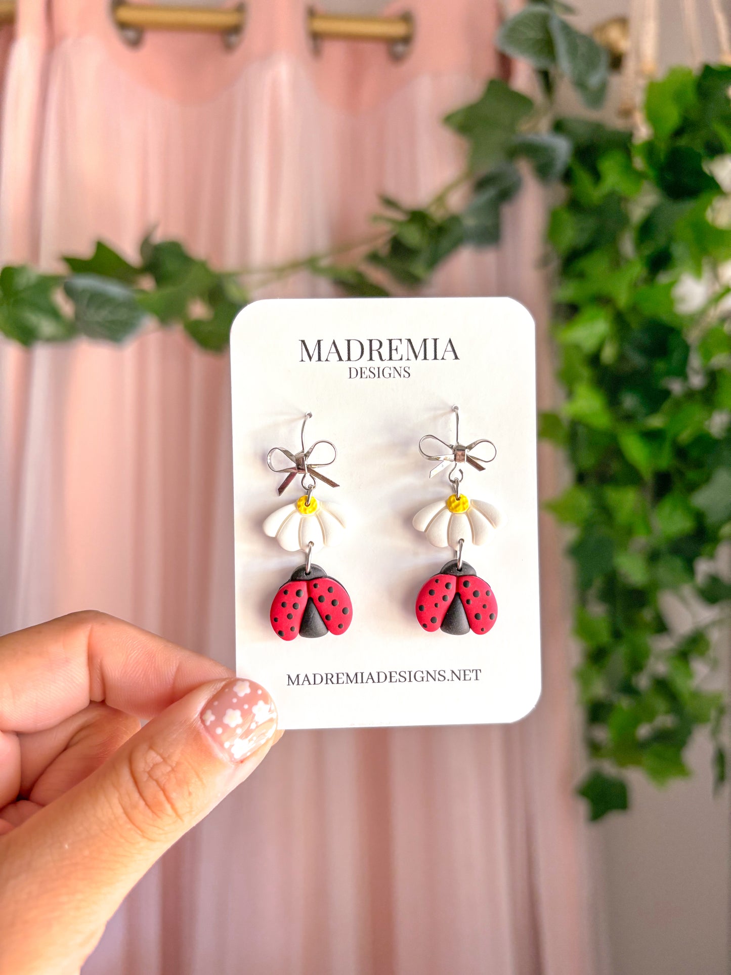 Ladybug and Daisy Dangles