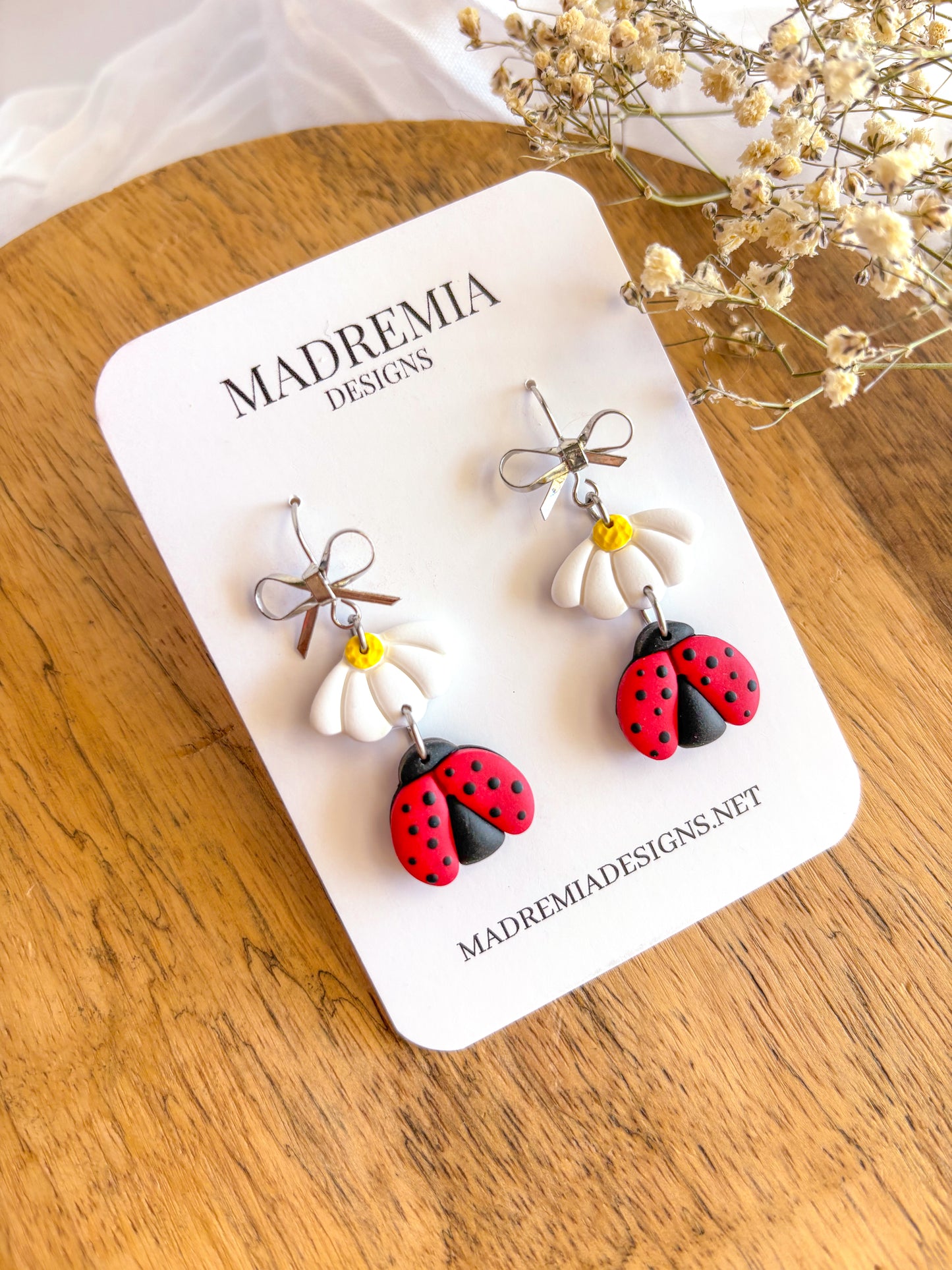 Ladybug and Daisy Dangles