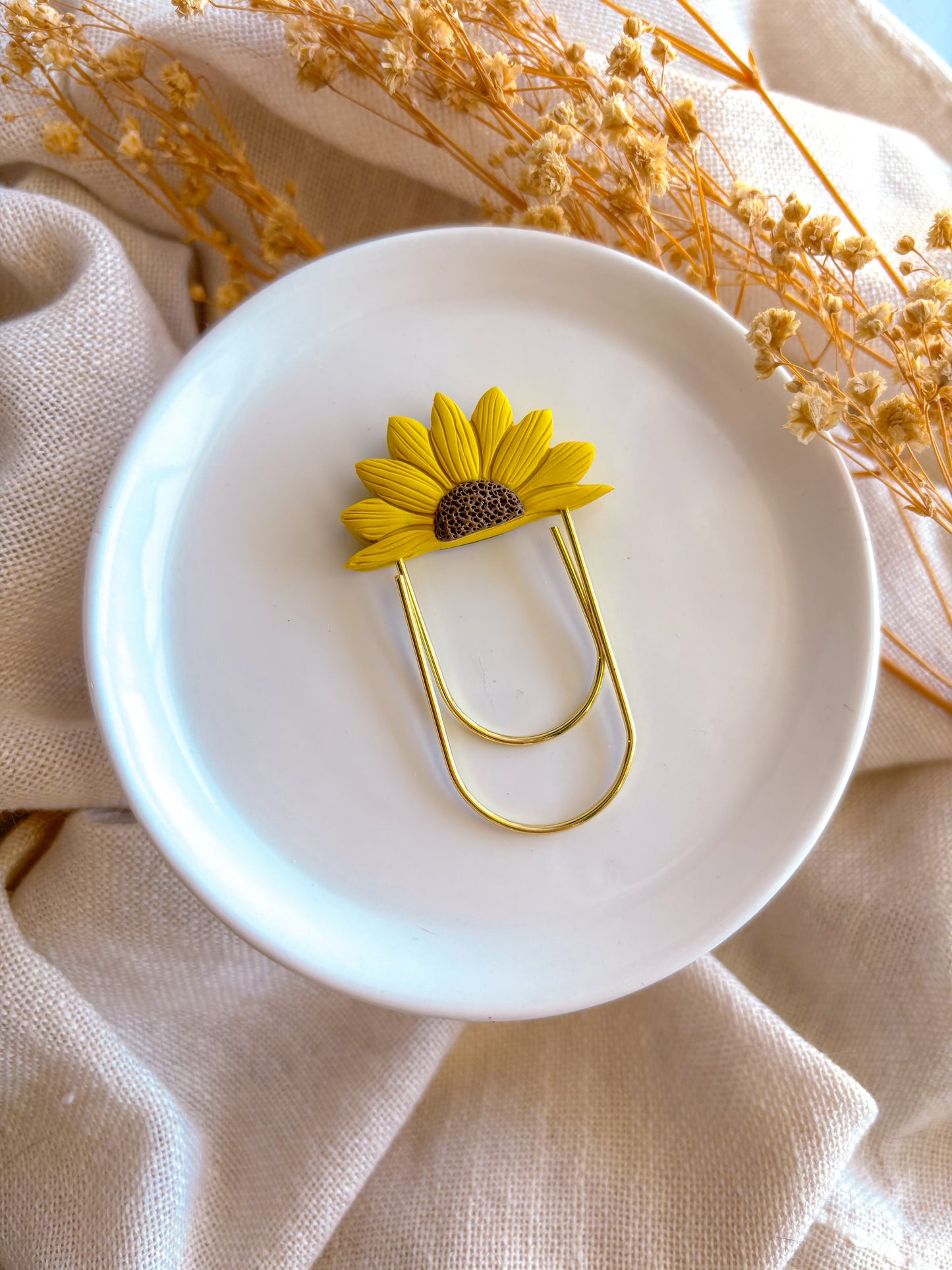 Sunflower Paperclip Bookmark