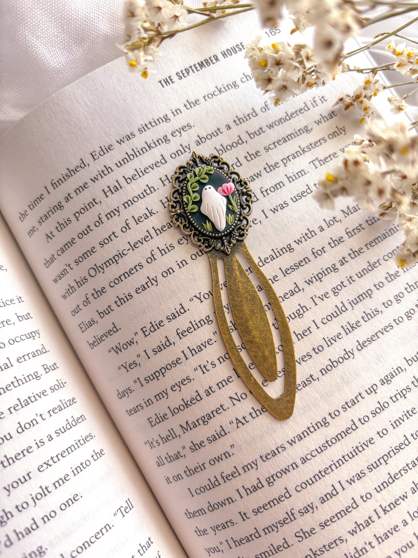 Floral Ghostie Bookmark