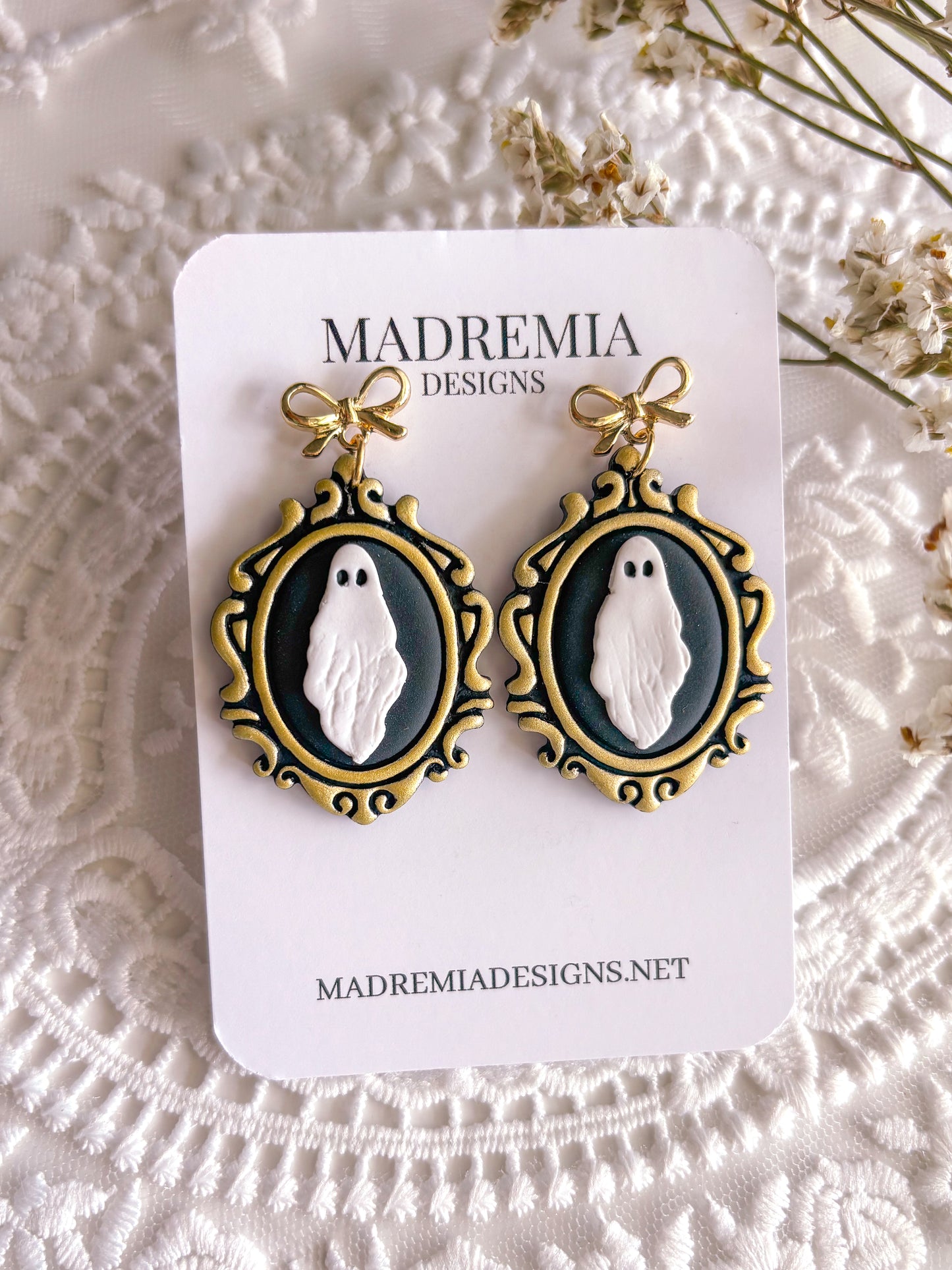 Cameo Ghost Dangles