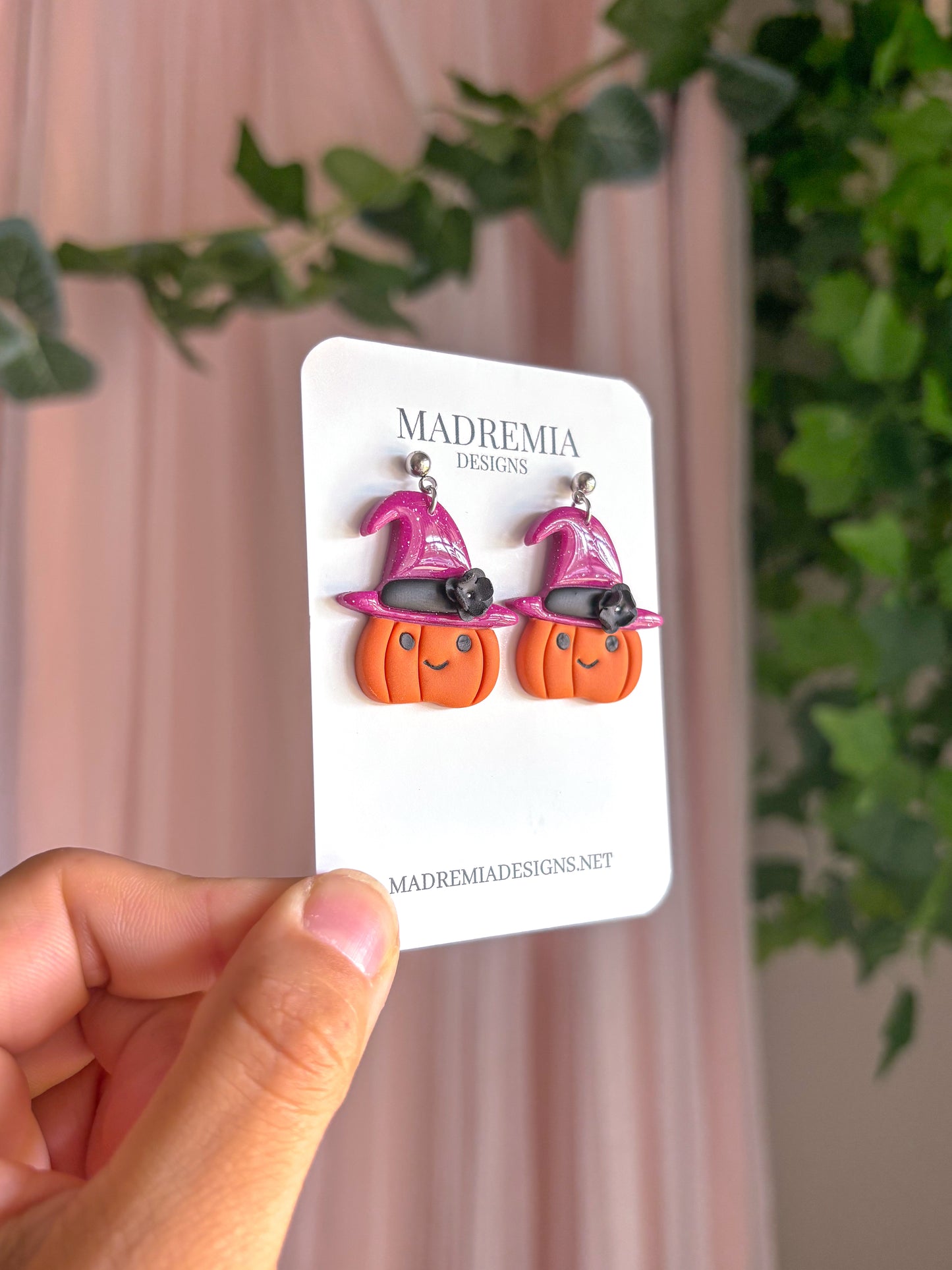 Witchy Pumpkin Dangles