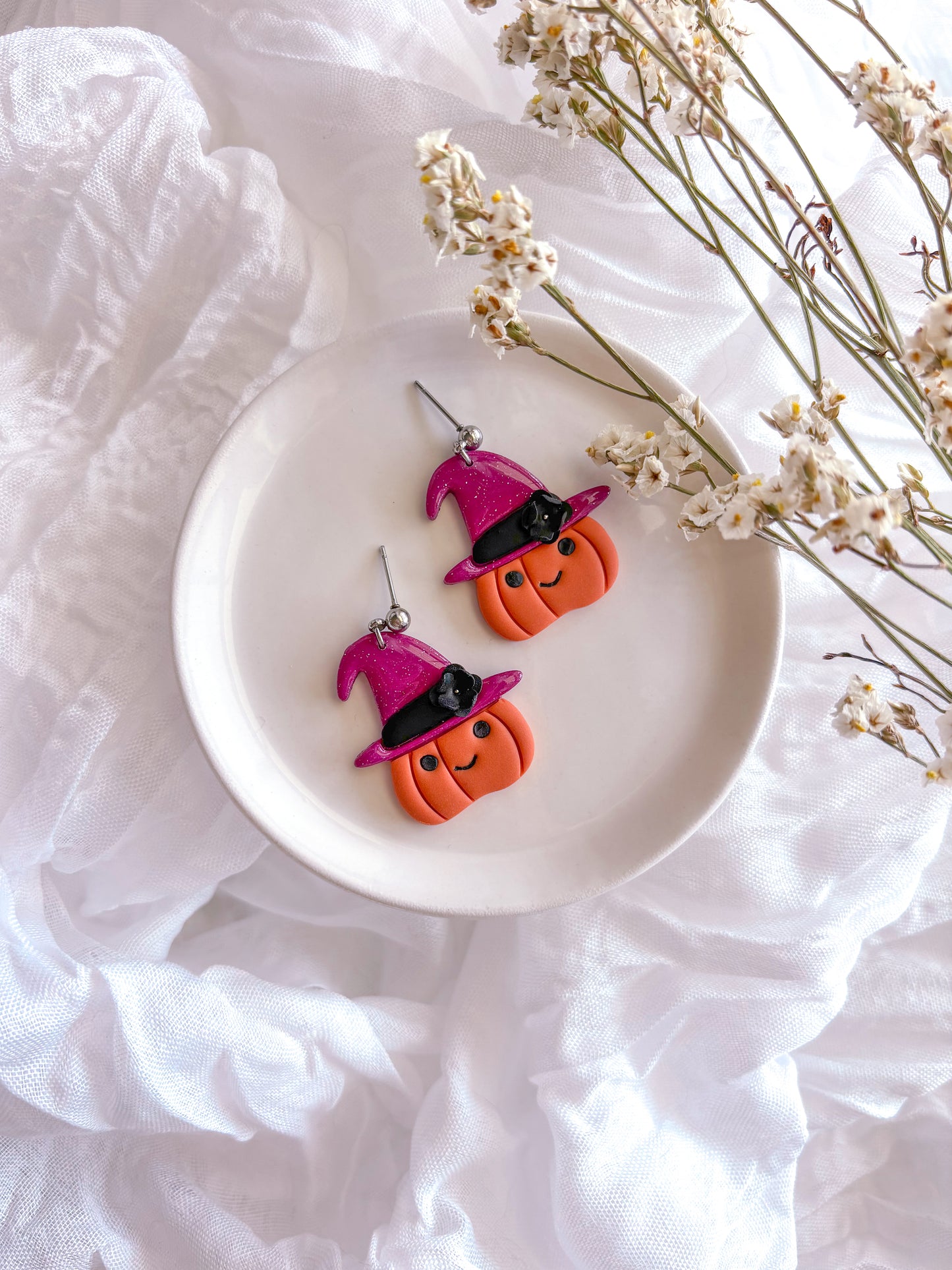 Witchy Pumpkin Dangles