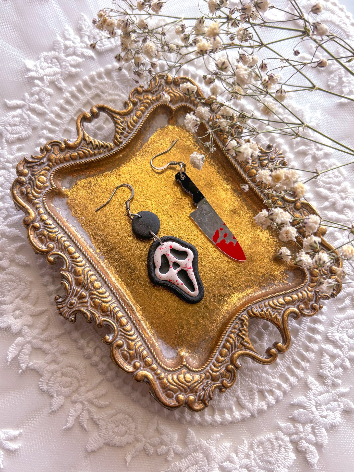 Scream for Halloween Dangles