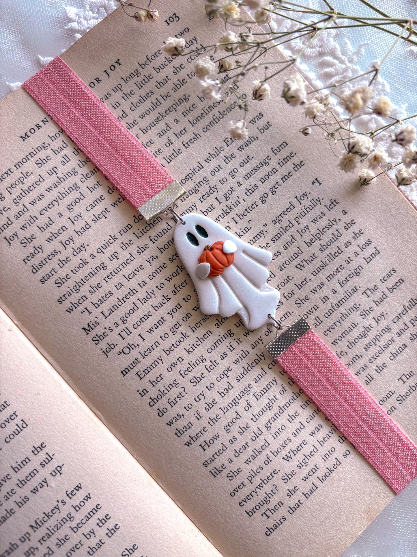 Ghostie Pumpkin Bookmark