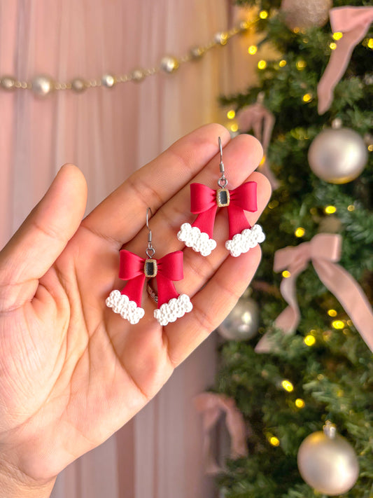 Santa Bow Dangles