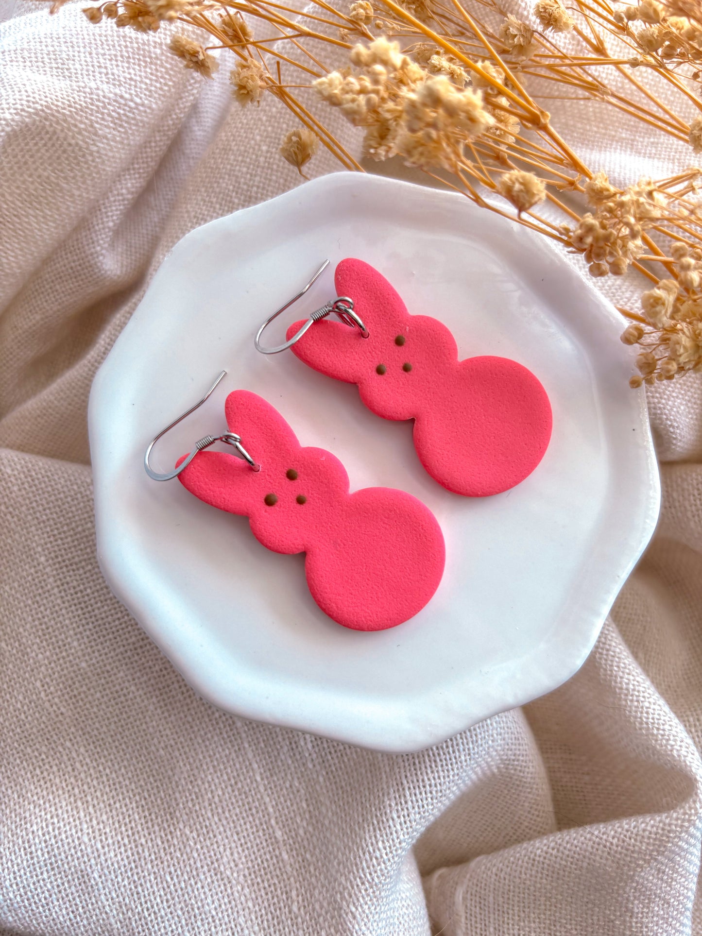 Pink Peep Dangles