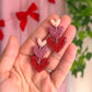 Glitter 3 Heart Dangles
