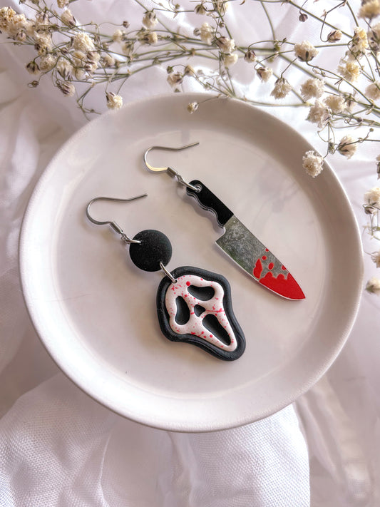 Scream for Halloween Dangles