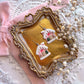 Pink Gingerbread House Dangles