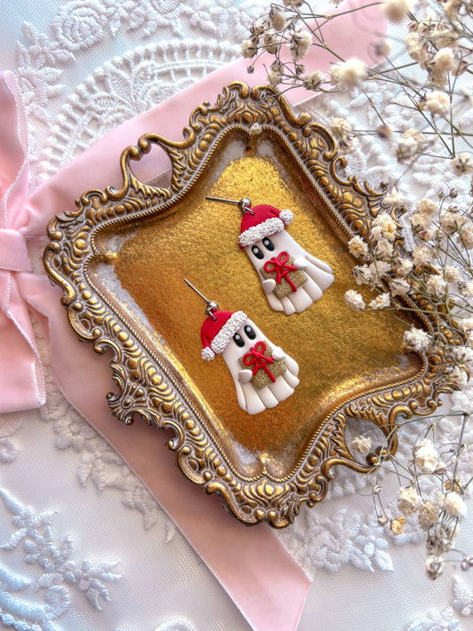 Ghostie Holding Present Dangles