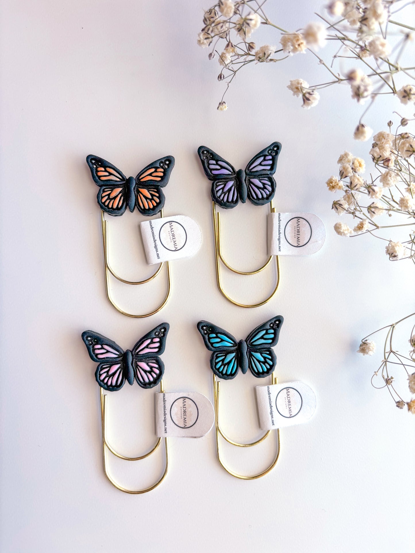 Market Exclusive Butterfly Paperclip Bookmarks