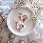 Pink Gingerbread House Dangles