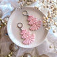 Glitter Pink Tree Dangles