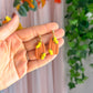 Sunflower Pumpkin Dangles