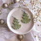 Glitter Green Tree Dangles