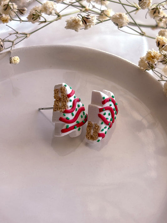 Christmas Cake Studs