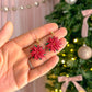 Poinsettia Flower Dangles