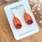 Floral Pumpkin Dangles