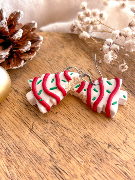 Realistic 3D Christmas Cake Dangles