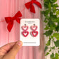 Ombre Double Heart Dangles