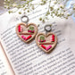 Wood Heart Bookshelf Dangles