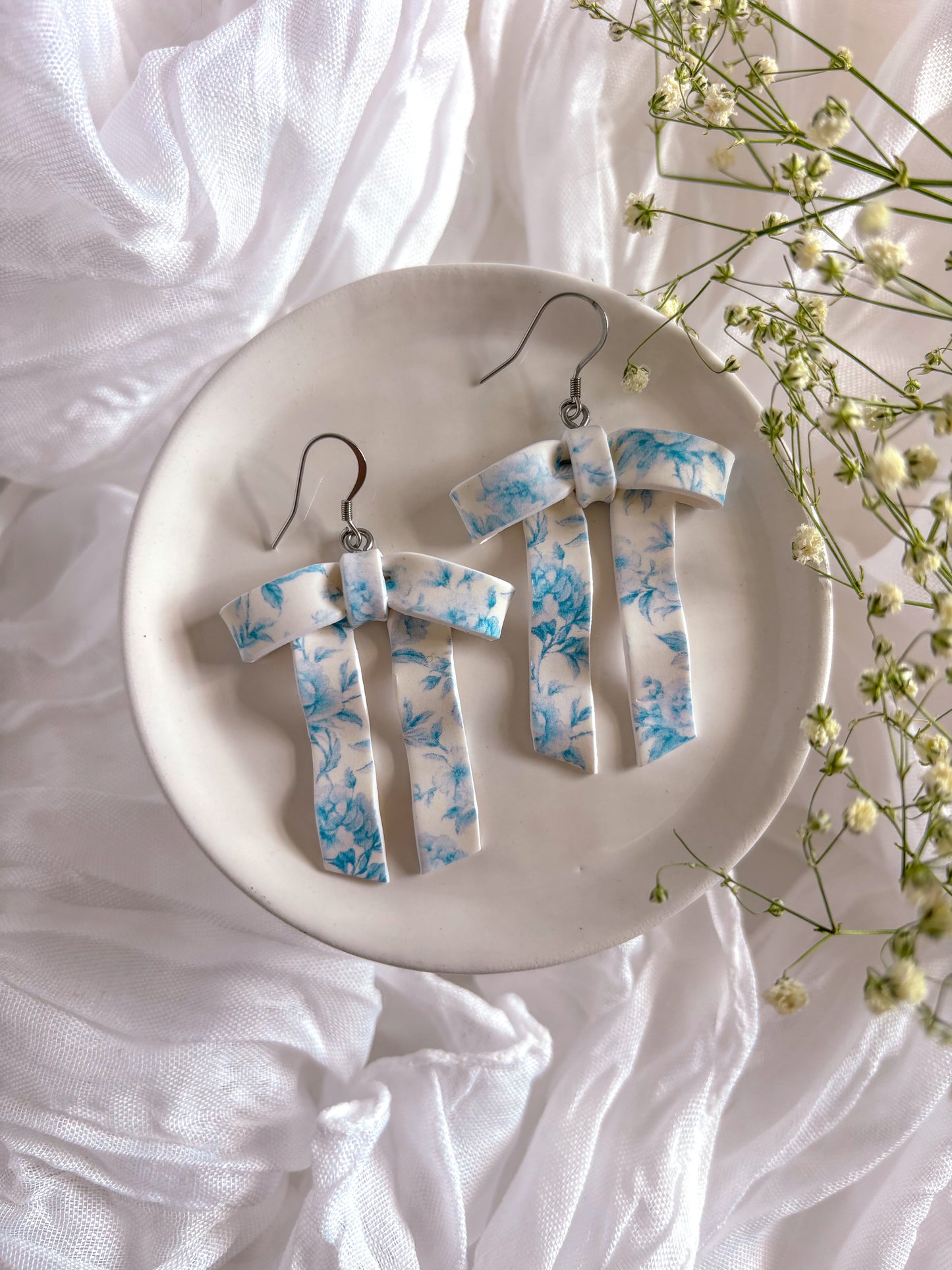 Tea Time Bow Dangles