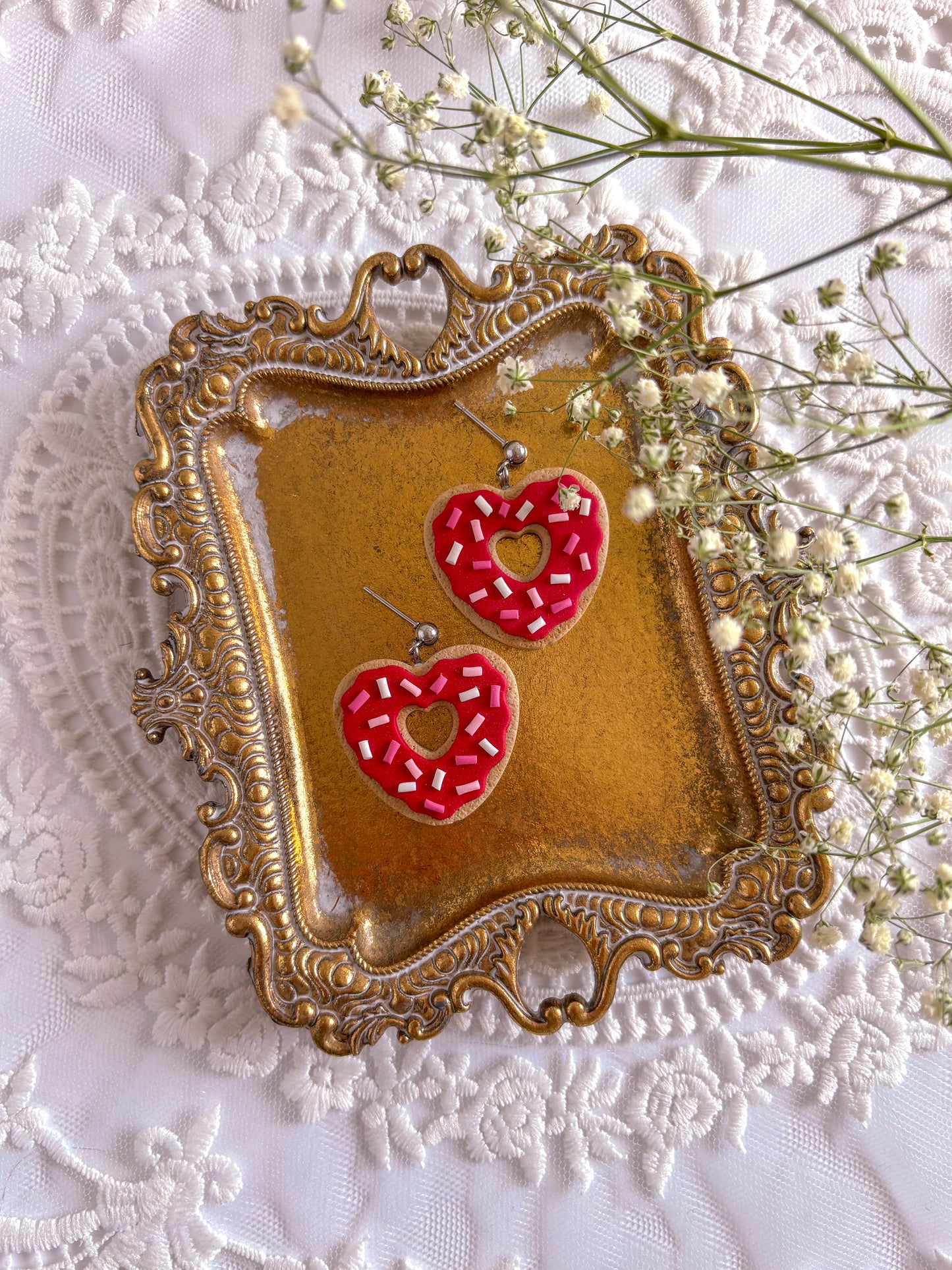 Heart Sprinkle Dangles