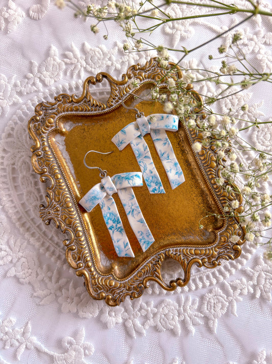 Tea Time Bow Dangles