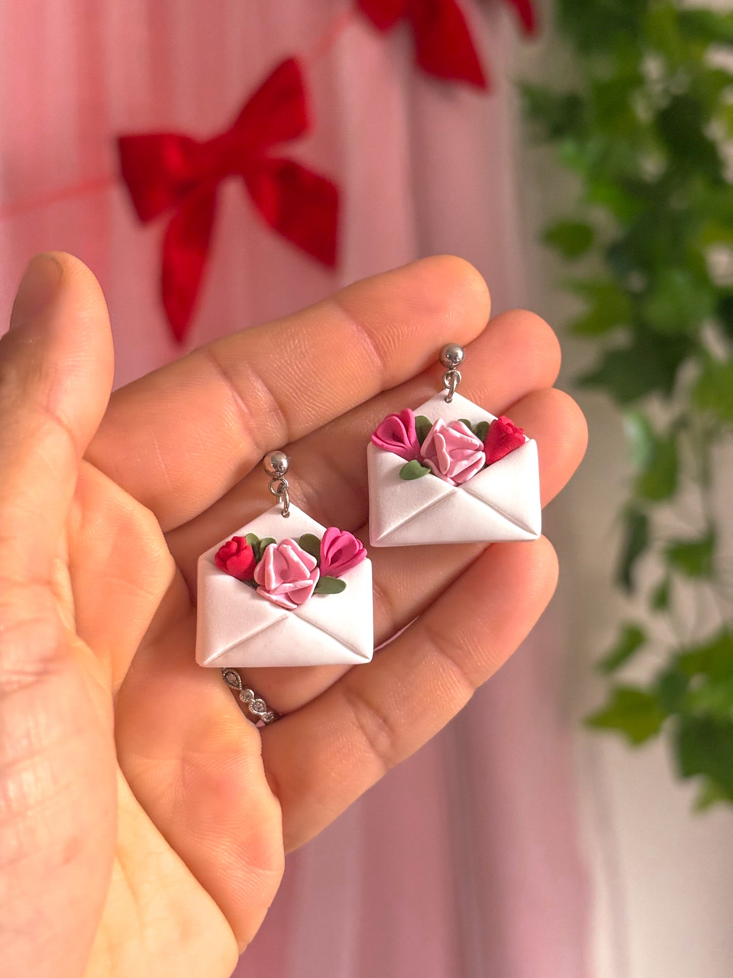 Floral Love Letter Dangles