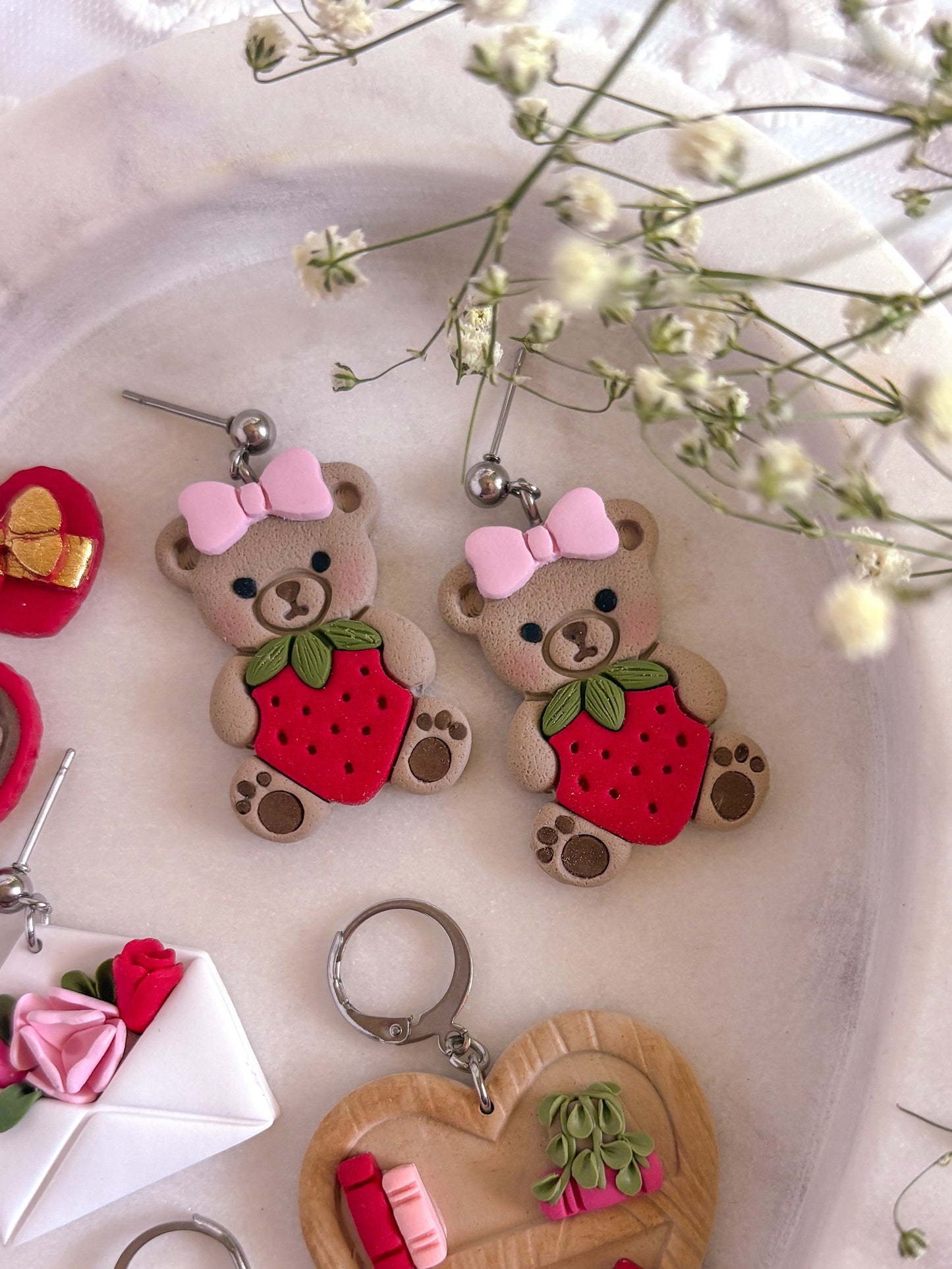 Berry Cute Teddy Dangles