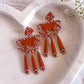 Talavera Corazon Papel Picado Dangles