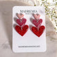 Glitter 3 Heart Dangles
