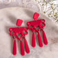 Corazon Papel Picado Rojo Dangles