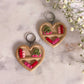 Wood Heart Bookshelf Dangles