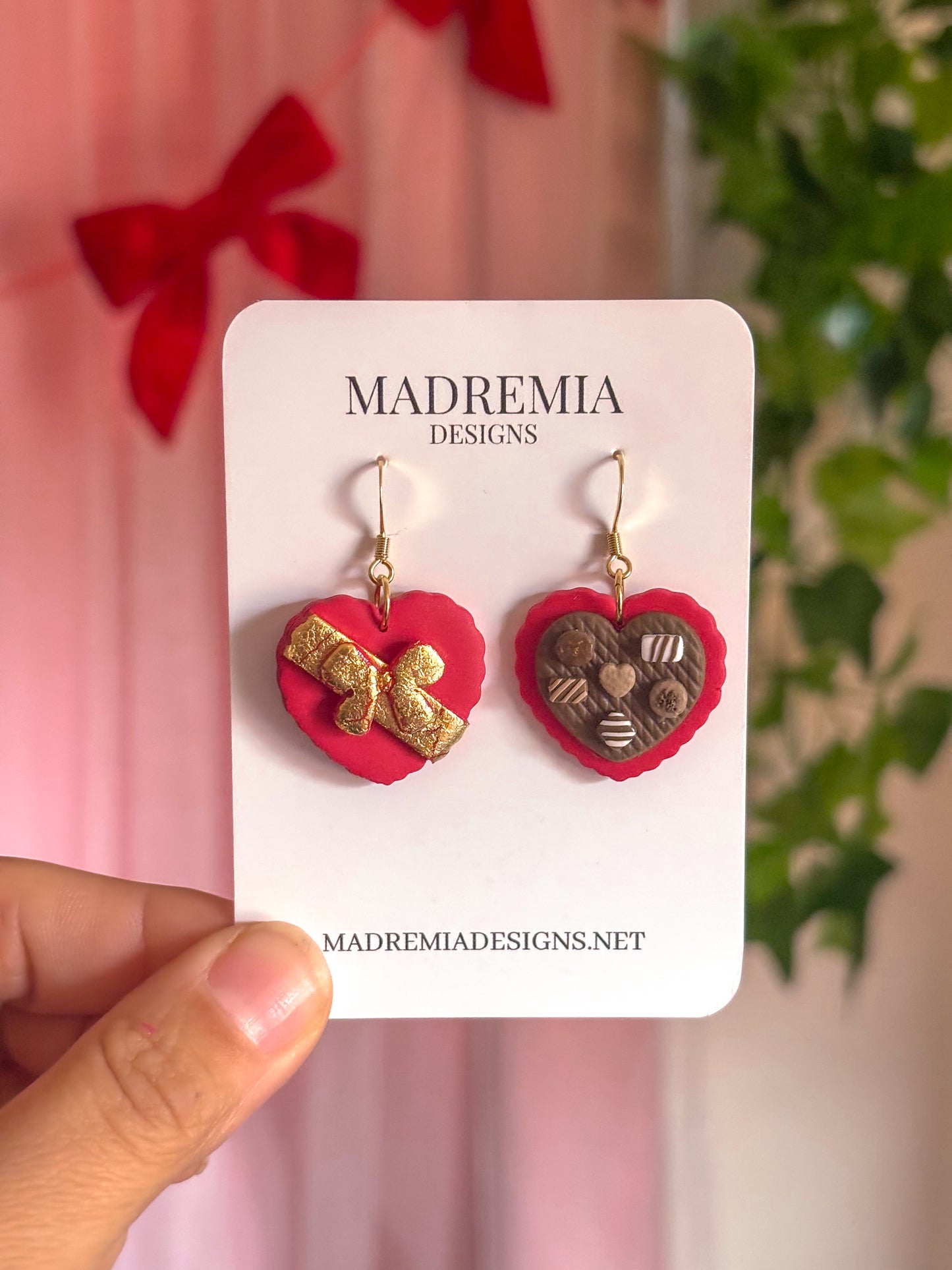 Heart Chocolate Box Dangles
