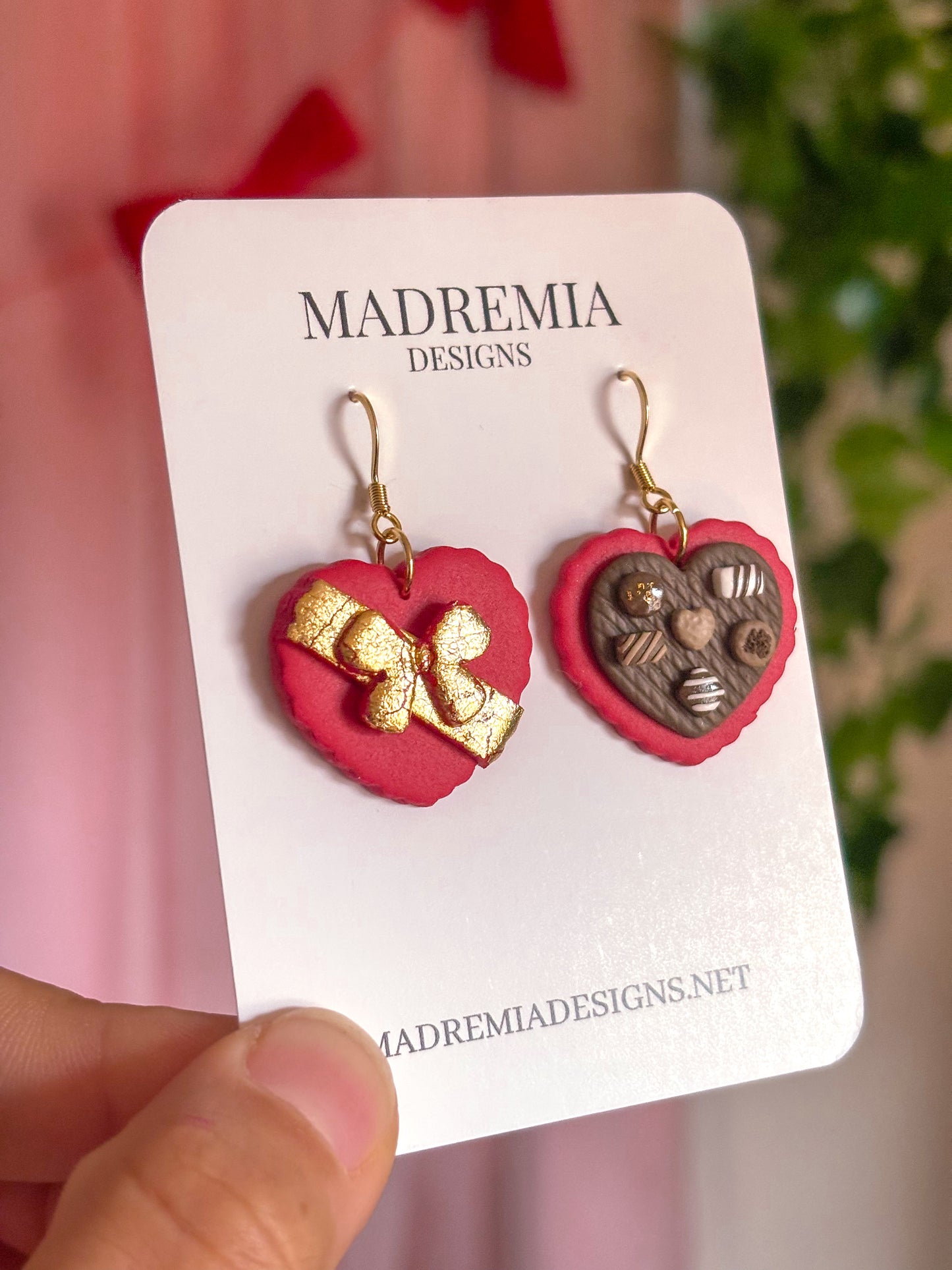 Heart Chocolate Box Dangles