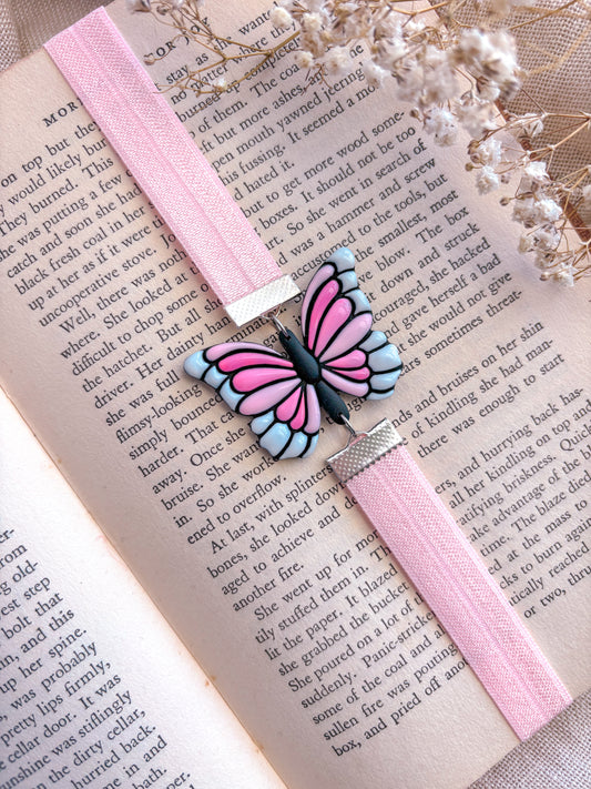 Pink Butterfly Bookmark Option 2