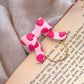 Pink Heart Bow Paperclip Bookmark