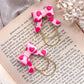 Pink Heart Bow Paperclip Bookmark